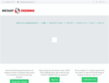 Tablet Screenshot of instantordering.com